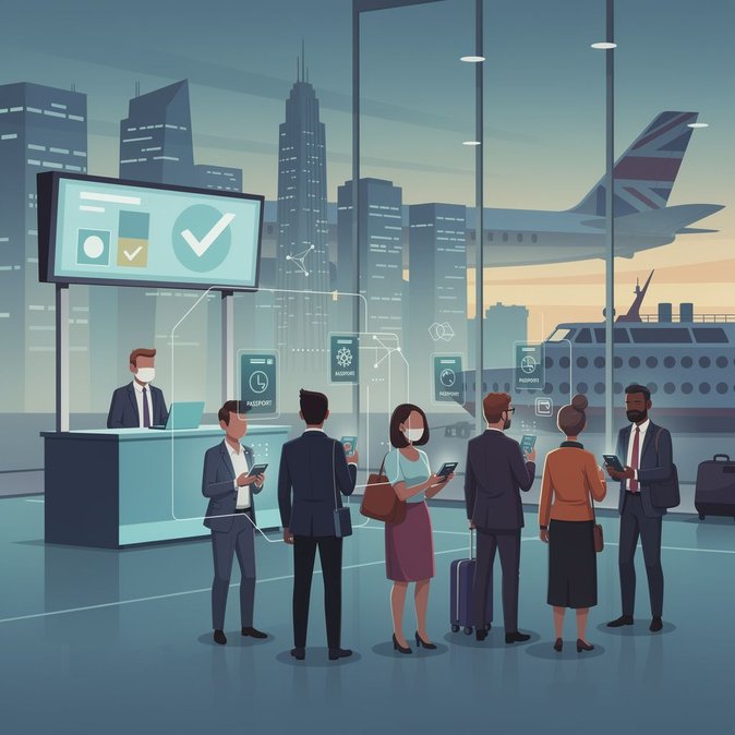 Viajeros del Reino Unido instados a verificar previamente su estatus migratorio digital con las aerolíneas