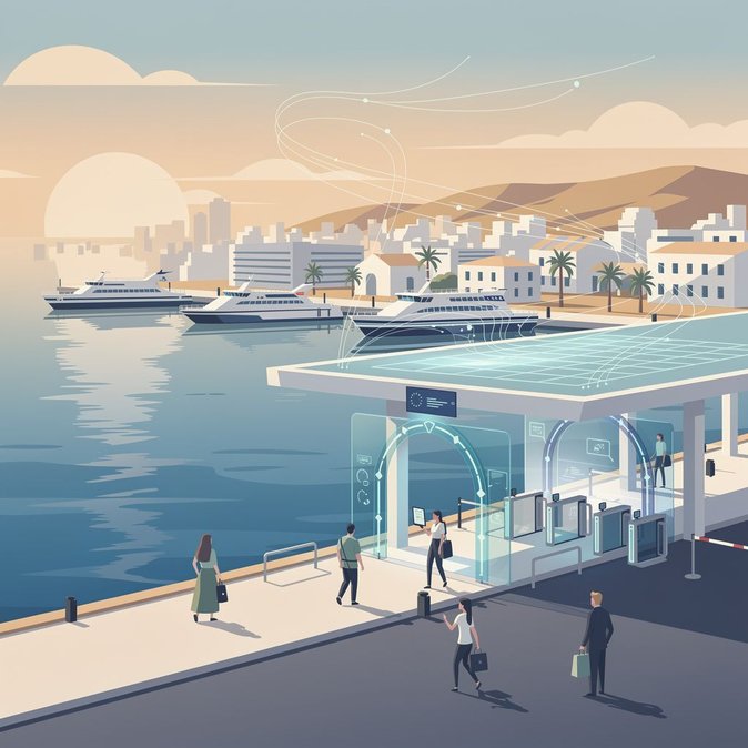 Le système biométrique d'entrée/sortie accélère l'Opération Passage du Détroit à Alicante