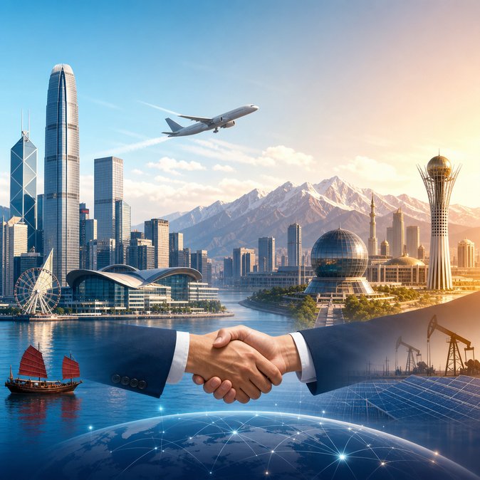 Hong Kong Signs 43 Deals in Kazakhstan, Including Direct Flights and Longer Visa-Free Stays