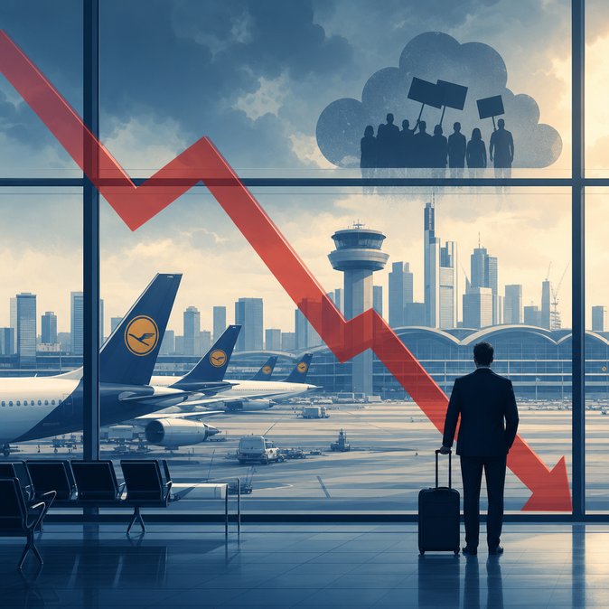 Strikes drag Frankfurt Airport traffic down 11 % in April, Fraport warns of summer knock-on