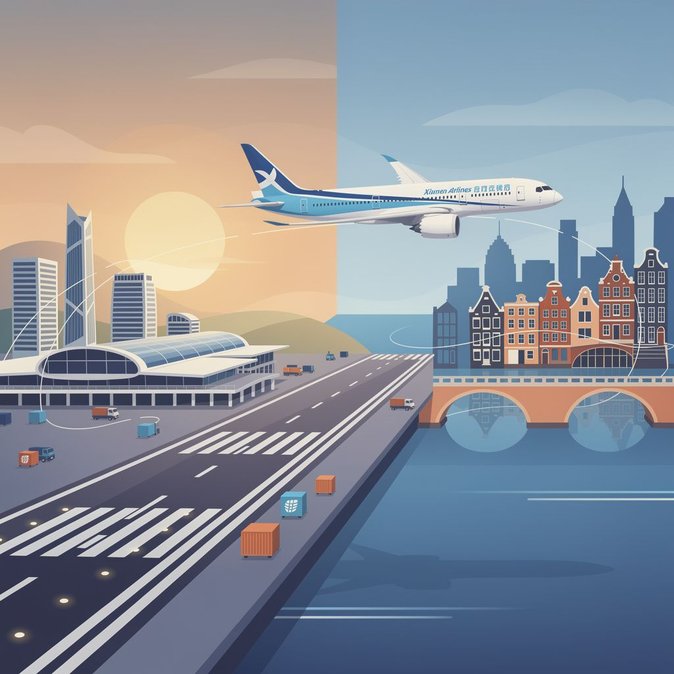 Fuzhou Airport launches second runway and inaugural Xiamen Airlines Fuzhou–Amsterdam route