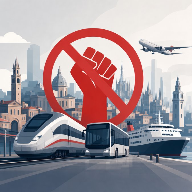 Nation-wide 28–29 May transport strike threatens Italy’s trains, flights and ferries
