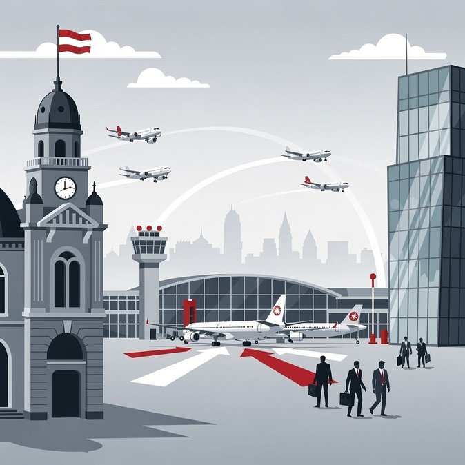 Baja Austria y Viena intensifican campaña para eliminar el impuesto de 12 € por vuelo en Austria