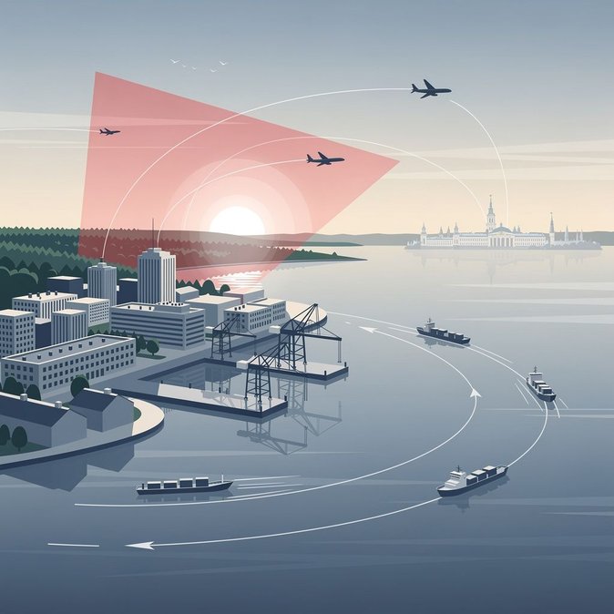 Finland briefly closes air- and sea-lanes in Gulf of Finland after drone attacks near St Petersburg