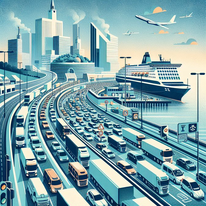 French border IT outage triggers hour-long queues for Dover ferries at start of UK’s Christmas getaway