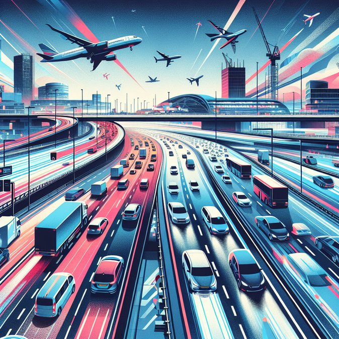 M11 crash near Stansted closes motorway and snarls airport traffic