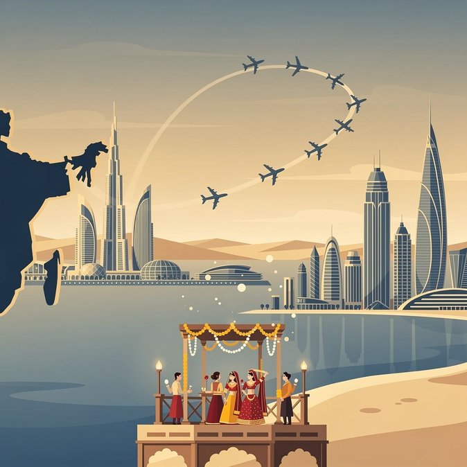 Les destinations d'Asie de l'Ouest séduisent le marché indien du mariage avec des visas gratuits et des avantages sur les vols charters