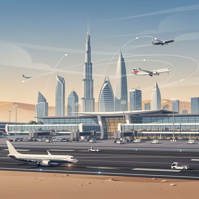 Los aeropuertos de los Emiratos Árabes Unidos continúan operando con normalidad en medio de alertas de seguridad elevadas en el Golfo