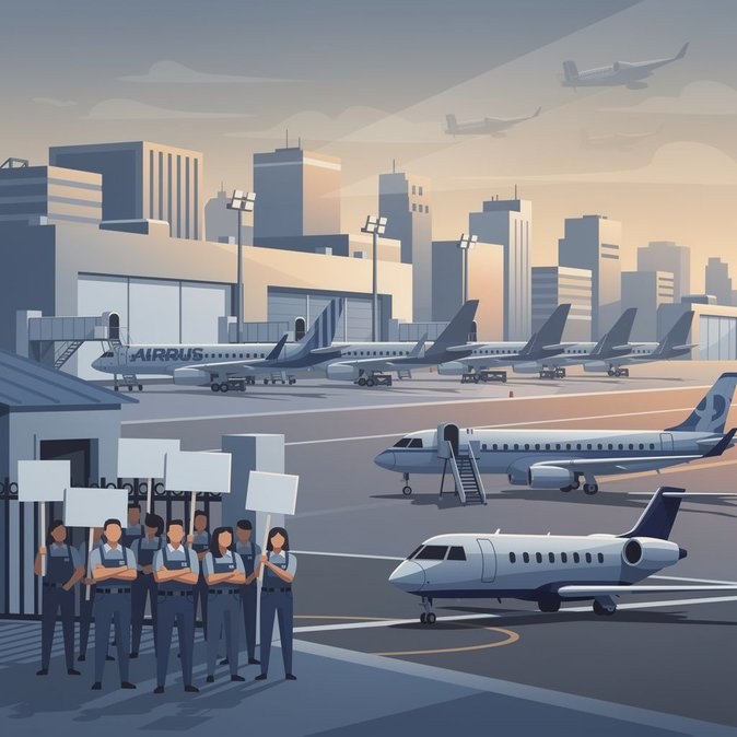 La grève chez Airbus en Espagne entre dans sa troisième semaine, mettant en péril le calendrier des livraisons estivales