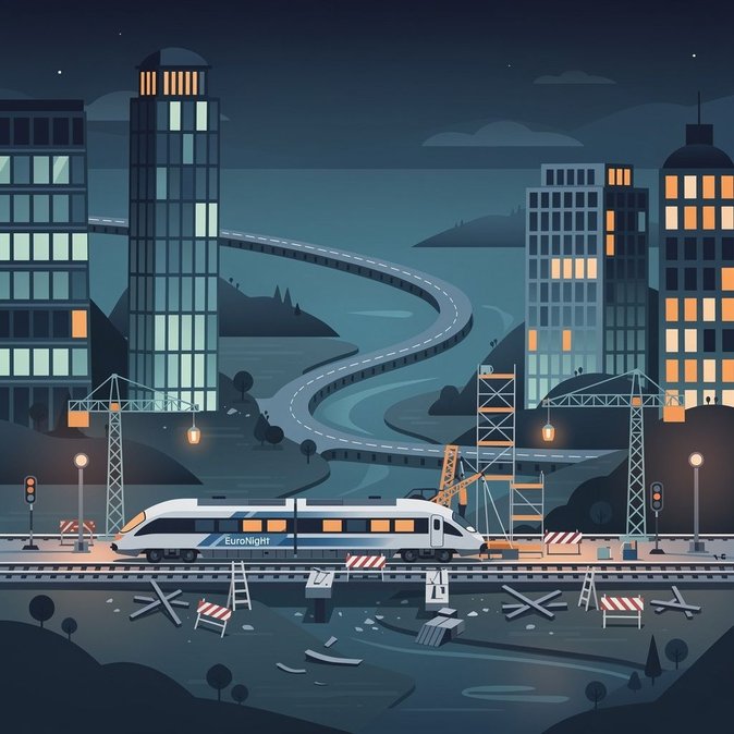 Zúrich – Zagreb: cancelan tren nocturno mientras Eslovenia inicia importantes obras ferroviarias