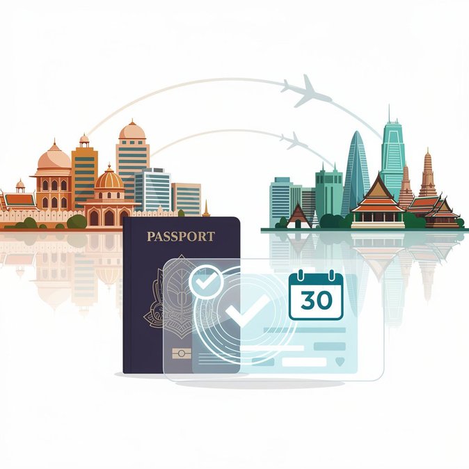 Tailandia mantiene la entrada sin visa para indios, pero reduce la estadía a 30 días y exige tarjeta de llegada digital
