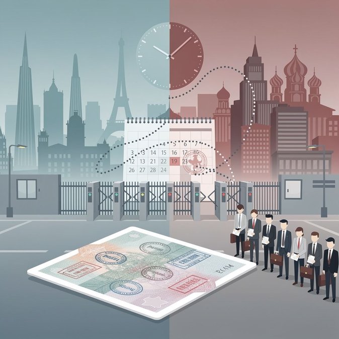 تراجع تأشيرات شنغن متعددة الدخول للروس بنسبة 90%؛ صعوبة في الحصول على مواعيد في فرنسا