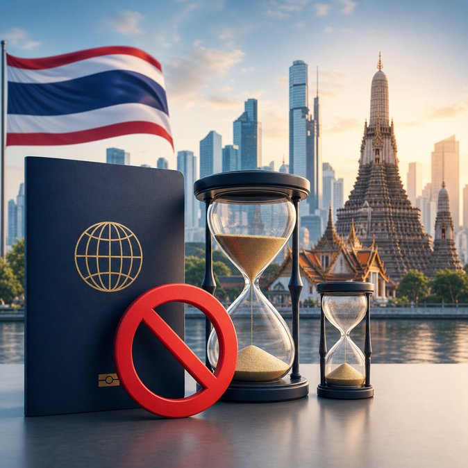 Thailand Cuts Visa-Free Stay to 30 Days for Brazilians as 60-Day Waiver Scrapped for 93 Countries