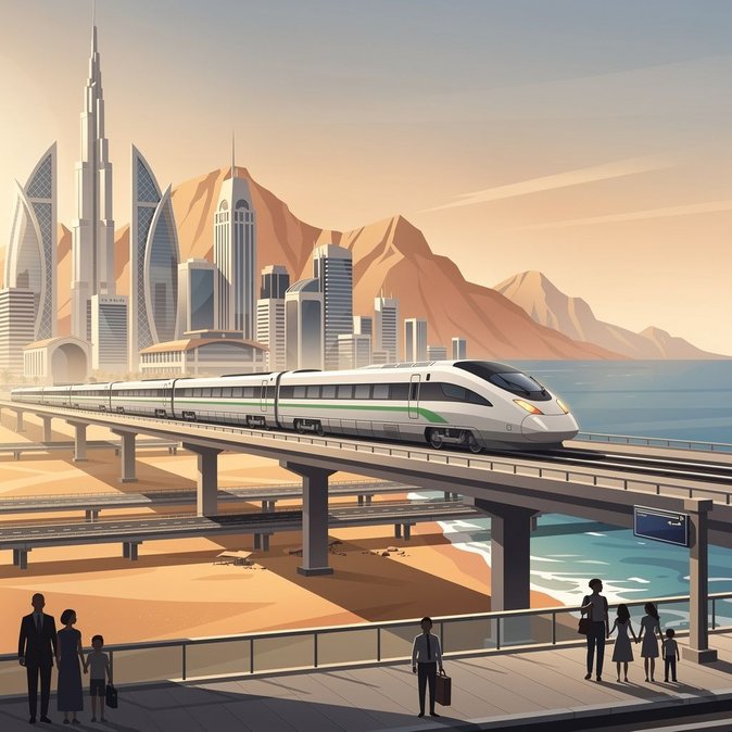 الخطوط الحديدية الاتحاد تبدأ بيع تذاكر الركاب، وخدمة أبوظبي–الفجيرة الأولى تنطلق في 30 يونيو