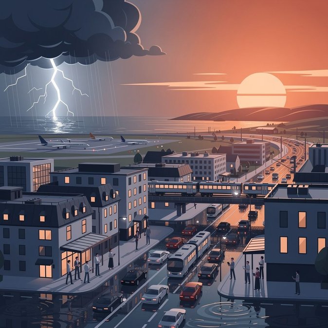 Met Éireann émet des alertes orange pour orages — Les voyageurs invités à se préparer à des perturbations