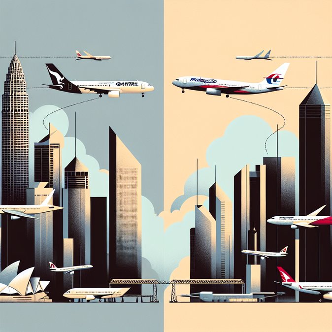 燃油价格紧缩迫使澳洲航空削减航线，而马来西亚航空则加强布里斯班服务
