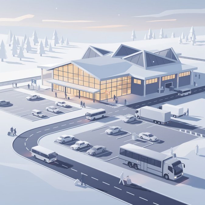 Finavia completa la renovación del tráfico terrestre y el estacionamiento en el Aeropuerto de Rovaniemi