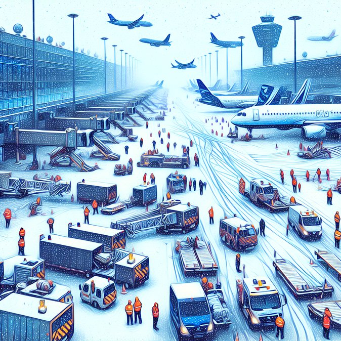 大雪暴袭击赫尔辛基-万塔机场，27个航班取消，281个航班延误