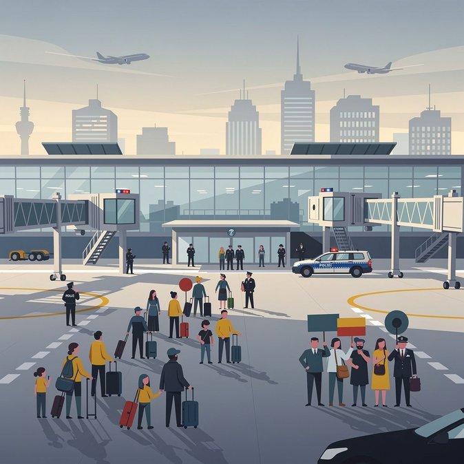 Activistas convocan protestas en aeropuertos de todo el país contra las deportaciones el 24 de octubre