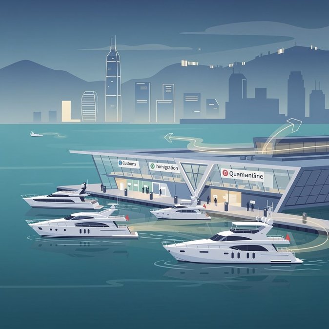 L'industrie du yachting milite pour que le terminal ferry de Chine devienne un point de contrôle complet douanier et d'immigration
