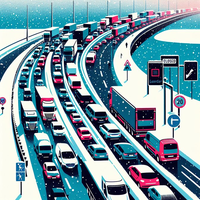 Border checks and winter traffic snarl Austria’s A12 corridor on 17 January 2026