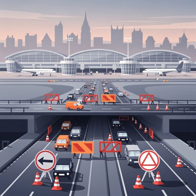 Heathrow publie une série de huit avis opérationnels pour le 8 octobre, annonçant des fermetures de routes et de tunnels ce week-end.