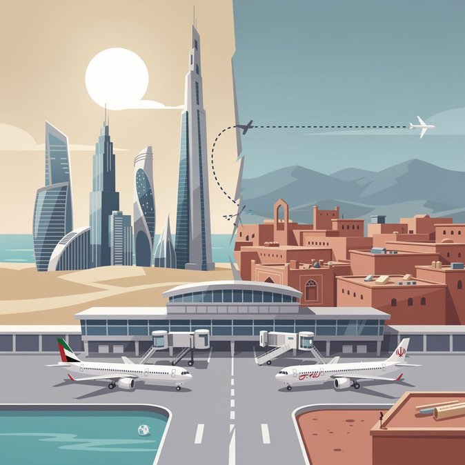 الإمارات توقف جميع رحلات الطيران الإيرانية حتى إشعار آخر