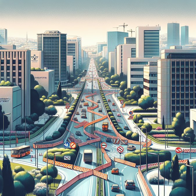 Road leading to Athalassa Park’s southwest gate to close 27–28 February for resurfacing