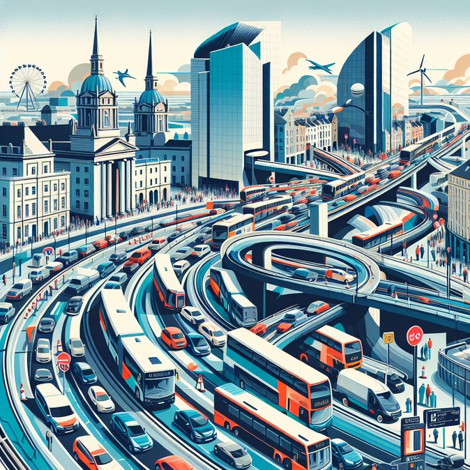 Nationwide fuel-price protests snarl Irish road and bus networks, hitting last-mile mobility