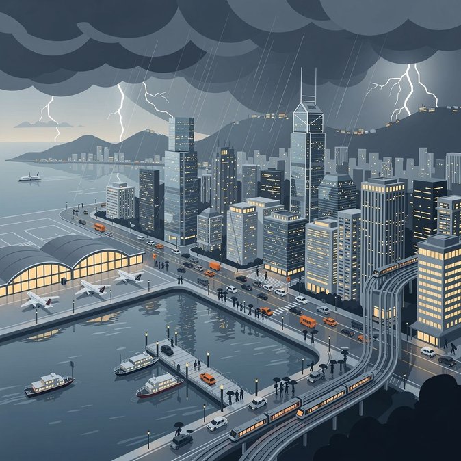 แจ้งเตือนฝนตกหนักและพายุฝนฟ้าคะนองวันที่ 29 กรกฎาคม; นักเดินทางระวังเที่ยวบินและเรือเฟอร์รี่ล่าช้าได้