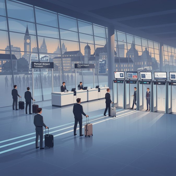 L’aéroport de Bruxelles s’active à renforcer les contrôles aux passeports face aux embouteillages causés par le Système d’Entrée/Sortie (EES)