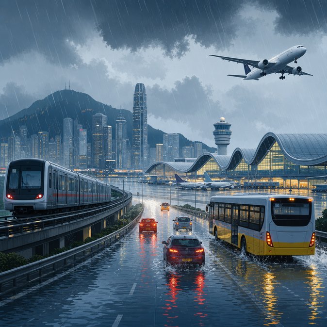 Red Rainstorm Warning Triggers Widespread Flooding and Travel Disruptions in Hong Kong