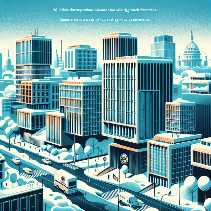 Foreign Embassies in Washington Suspend Visa Services Amid Snow Emergency