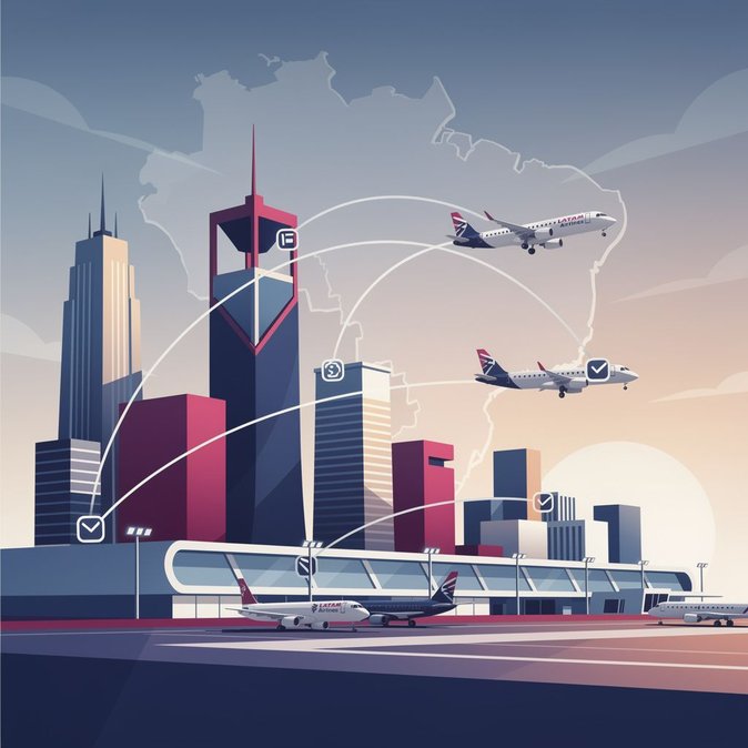 شركة LATAM تبدأ بيع تذاكر أسطولها الجديد من طائرات إمبراير E195-E2، مع إضافة أربع مدن برازيلية جديدة