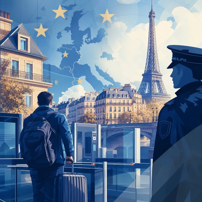 EES detecta casi 7,000 personas que excedieron su estancia en el espacio Schengen; Francia advierte a turistas de larga duración