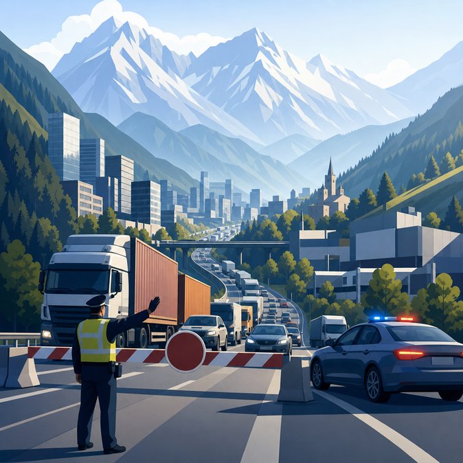 Brenner Corridor Shut for Eight Hours as Protesters Block Austria-Italy Alpine Route