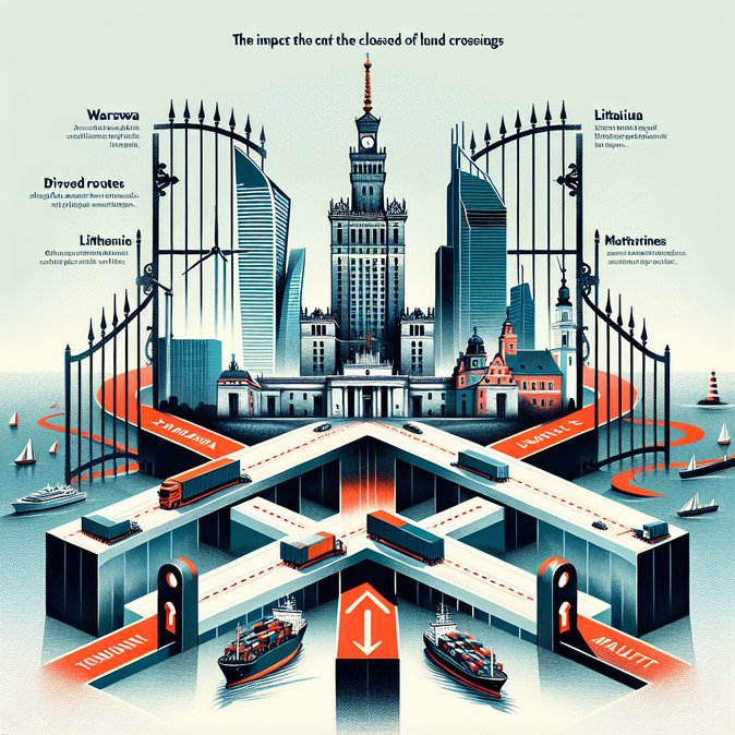 Poland closes ten land crossings with Russia and Belarus, forcing supply-chain detours