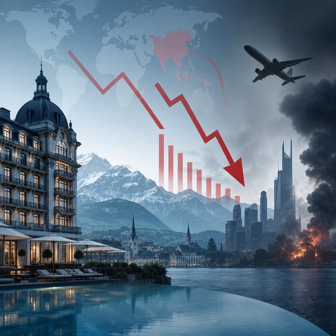 Asian visitor slowdown hits Swiss hotels as Middle-East conflict dampens travel demand