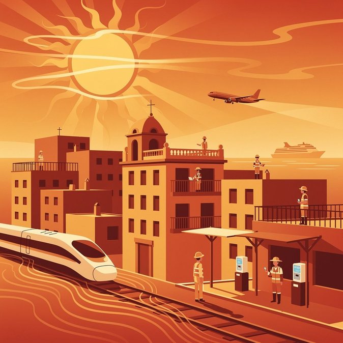 Extreme heat triggers nationwide orange-and-red alerts, disrupting travel plans