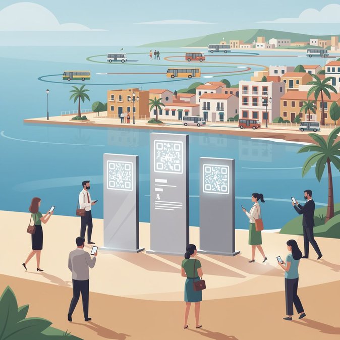 Paphos étend son réseau de panneaux intelligents QR pour faciliter la mobilité des visiteurs
