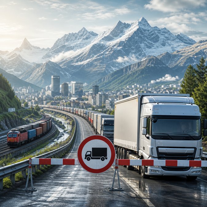 24-Hour Holiday Truck Ban in Switzerland Adds to Alpine Logistics Bottlenecks