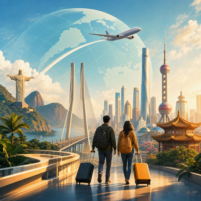 Brazil and China Seal 30-Day Reciprocal Visa-Waiver Agreement
