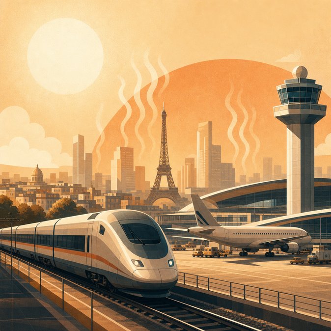Record May Heatwave Triggers Speed Limits and Staffing Adjustments on French Rail and Airports