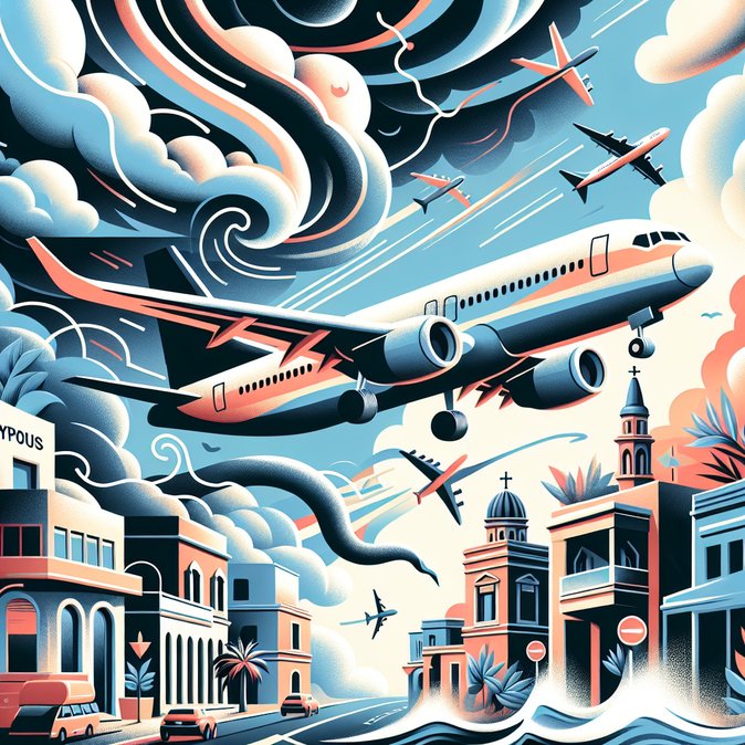 Strong winds divert Ryanair flight from Paphos to Larnaca, highlighting winter weather risk