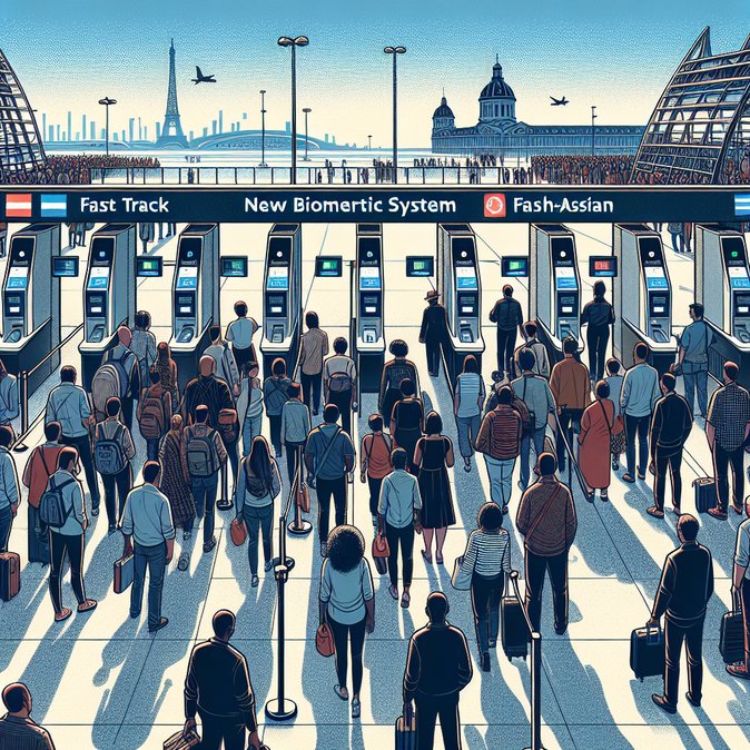 Paris-CDG passport-control queues lengthen as Victory-Day rush meets new EES checks