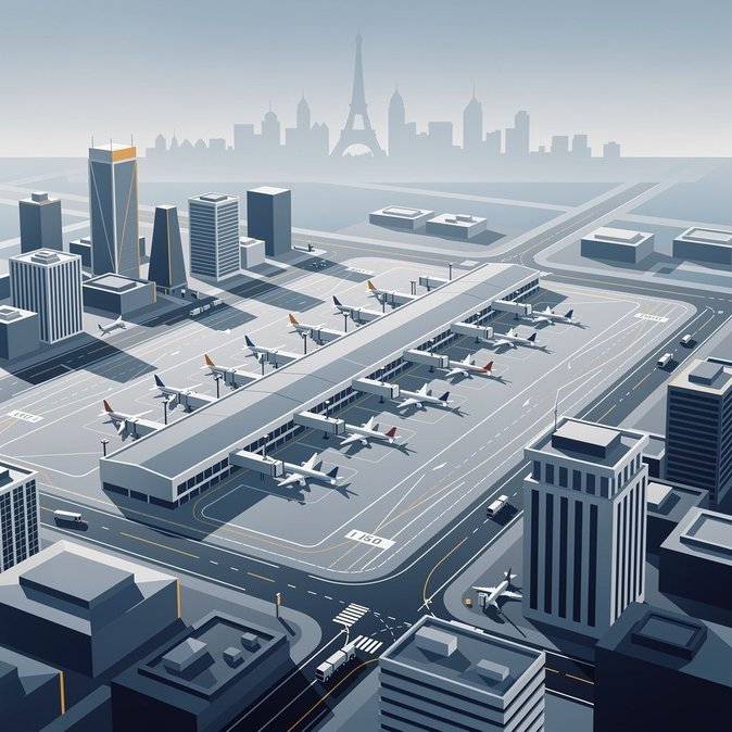 Verkehrsdaten von Groupe ADP zeigen Stillstand an Pariser Flughäfen; Wachstumsausblick gesenkt