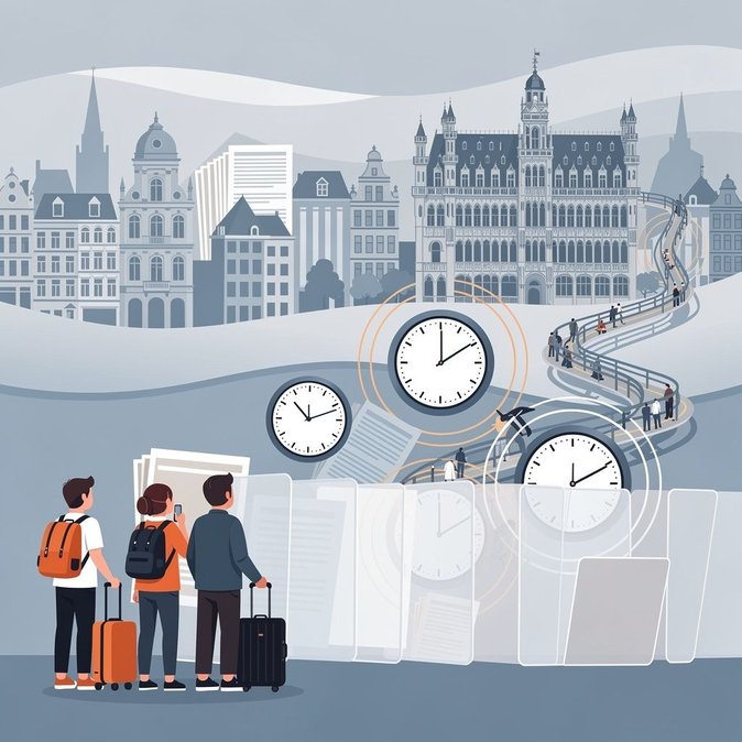 Solicitantes de visa estudiantil en Bélgica reportan un tiempo de procesamiento de 40 días como referencia