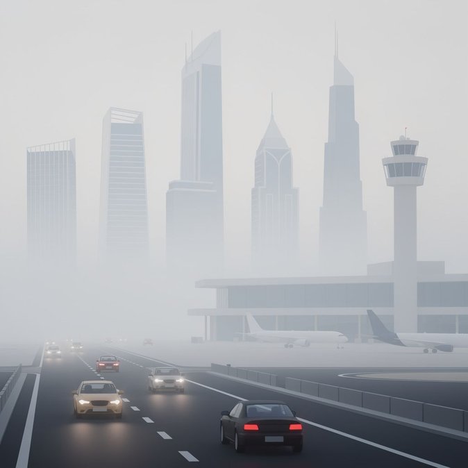 Un épais brouillard entraîne des restrictions de vitesse et des problèmes potentiels de visibilité pour les vols à travers les Émirats arabes unis