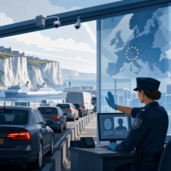 French Police Suspend New EES Biometric Checks at Dover After Hours-Long Queues
