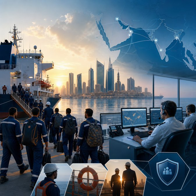3,217 Indian Seafarers Evacuated From Gulf Since Crisis Began; 61 Brought Home This Week